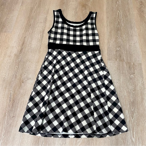 L.A.M.B. Black and White Checkered houndstooth Dress spring 2008 collection - Picture 4 of 7